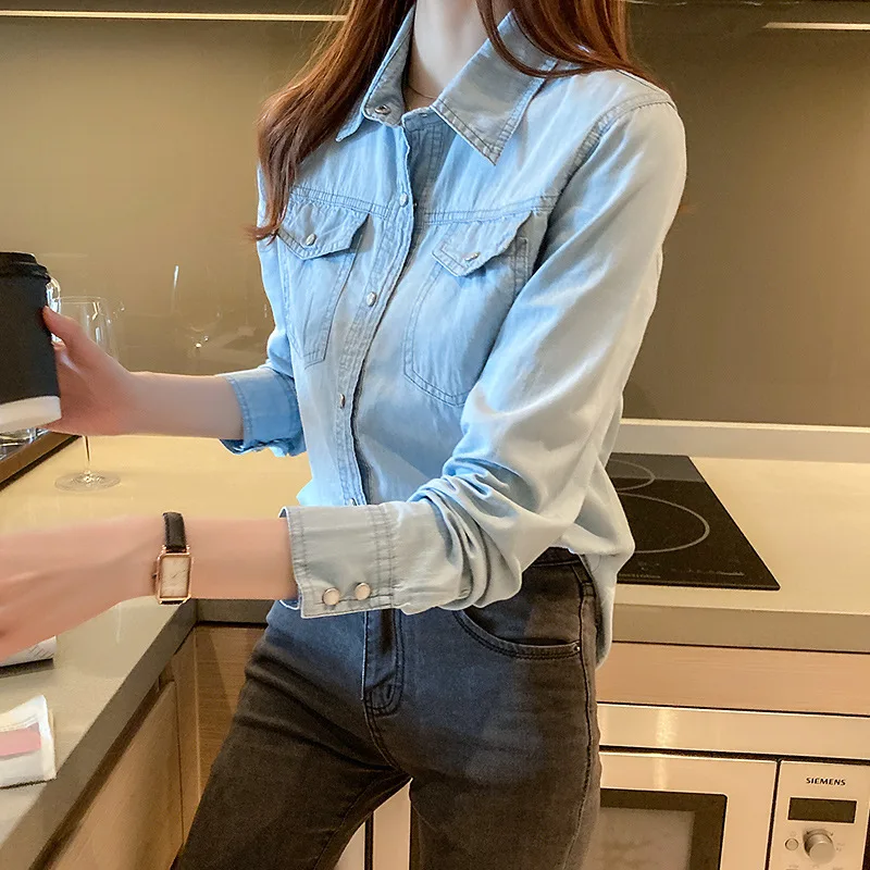 

Denim Shirt Jacket Women's