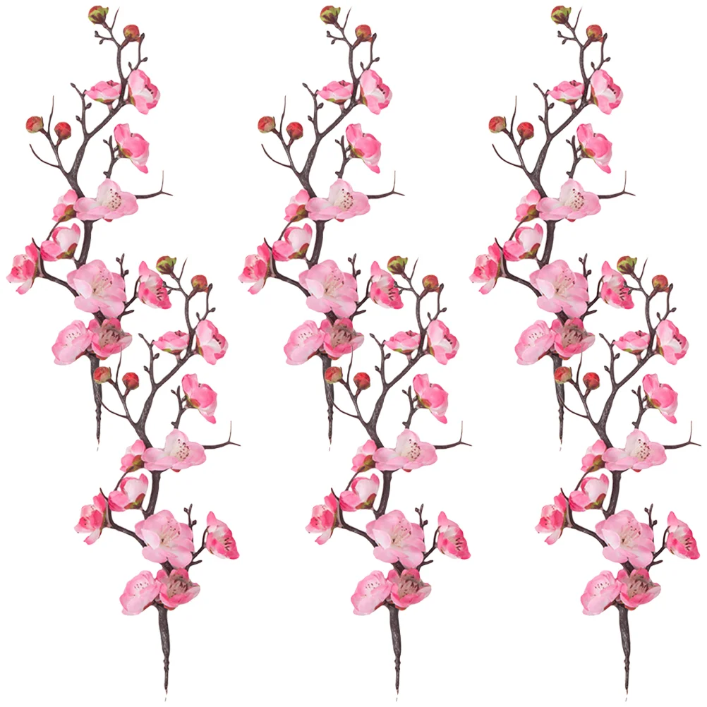 

Flower Artificialfake Bouquet Plum Decoration Bouquets Wedding Year New Bridal Stems Orchid Lifelike Floral Arrangement Sushi