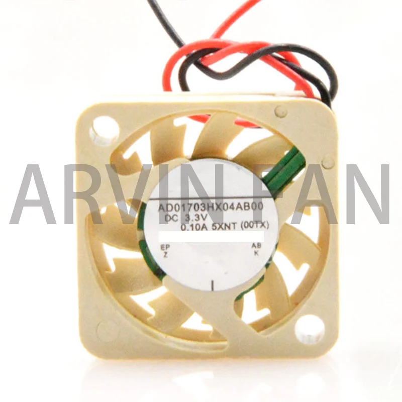 Оригинальный мини-вентилятор охлаждения AD01703HX04AB00 1704 17x17x4 мм 3,3 В 0.10A