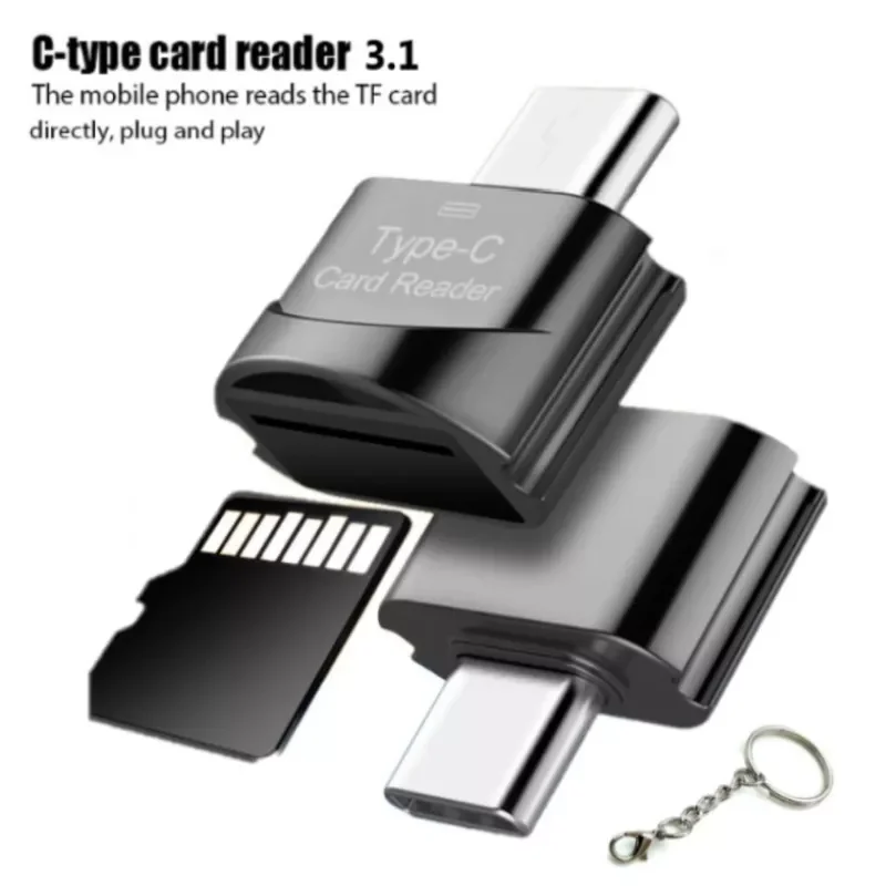 

3.1 High Speed OTG Type-C Card Reader USB-C TF Micro SD Adapter TF Micro-SD Otg Phone Adapters micro sd card reader mini