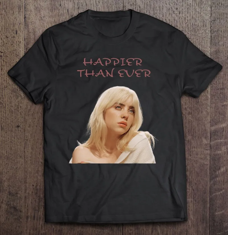 

Футболка мужская оверсайз с принтом альбома «счастливее, чем когда-либо»