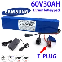new electric bike 60v 30ah 30000mah scooter 16s2p e bike 18650 lithium ion battery pack with bms 67 2v charger
