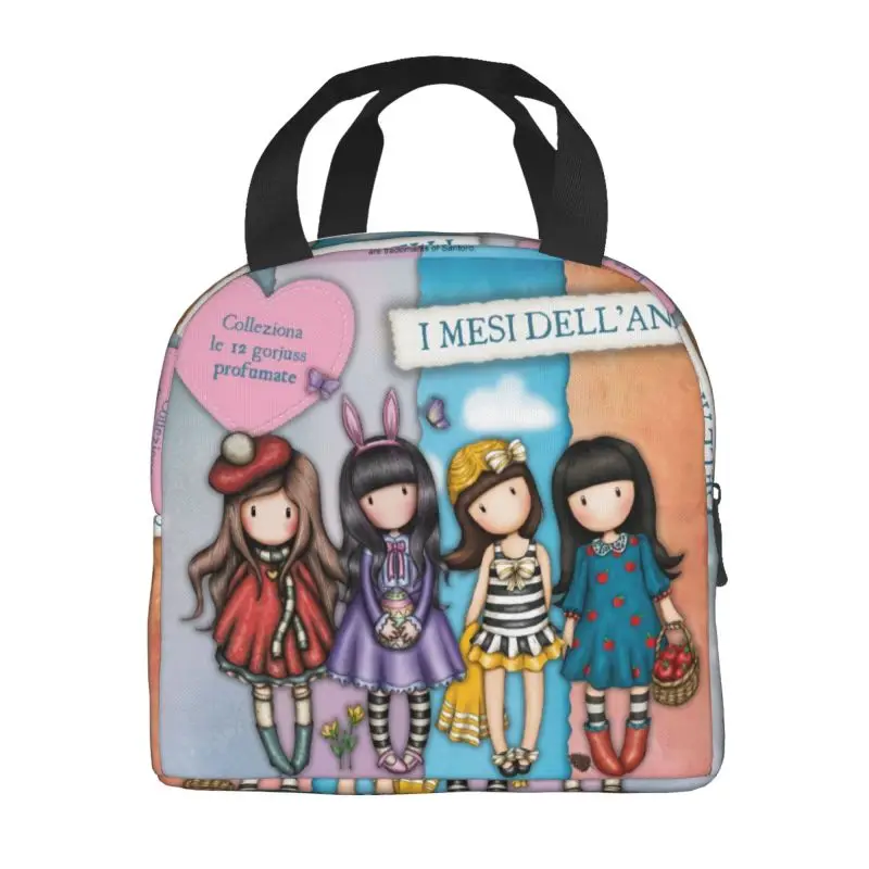 Теплоизолированная Сумка-тоут для обеда кукол Санторо Gorjuss женщин мультяшная