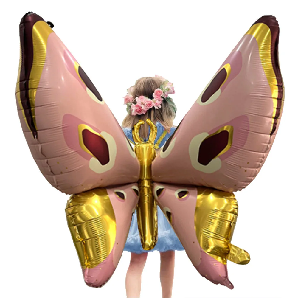 

3D Butterfly Foil Balloon 47inch Large Angel Wing Balloon Butterfly Fairy Balloon for Girl's Birthday Wedding Butterfly Themed