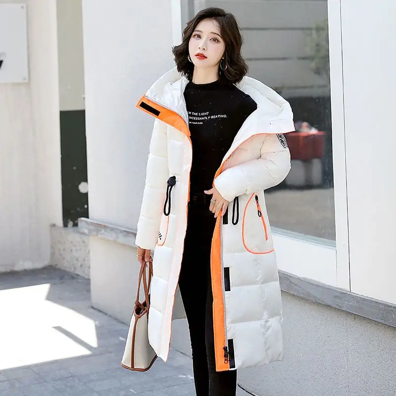 Brand Winter Women's Cold Coat Parkas Long Hooded Padded Jacket Glossy Super Hot Coat Cheap Wholesale Jackets Free Shipping New