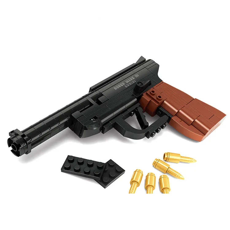 

Конструктор MOC военный пистолет, пазл, супероружие, Марк, игрушечный пистолет для мальчиков, сборная детская модель