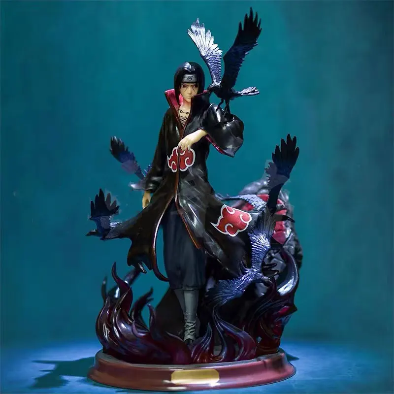 

High Quality Naruto Shippuden Anime Figurine Model GK Uchiha Itachi Sasuke Action Figure 29cm PVC Statue Collection Toy Figma