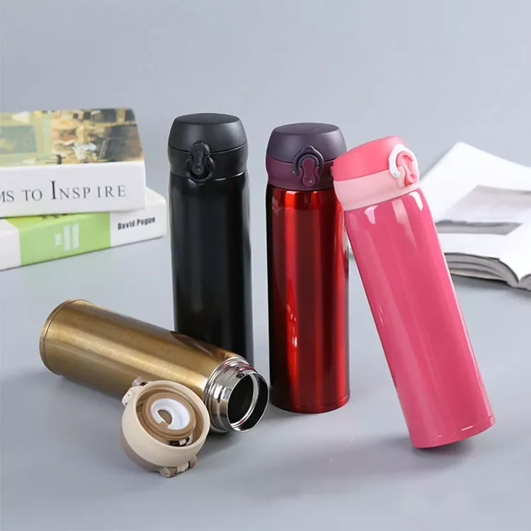 

2022New Bouncing Cup 500ml Stainless Steel Thermos Bottles Business Student Outdoor Portable Water Cup