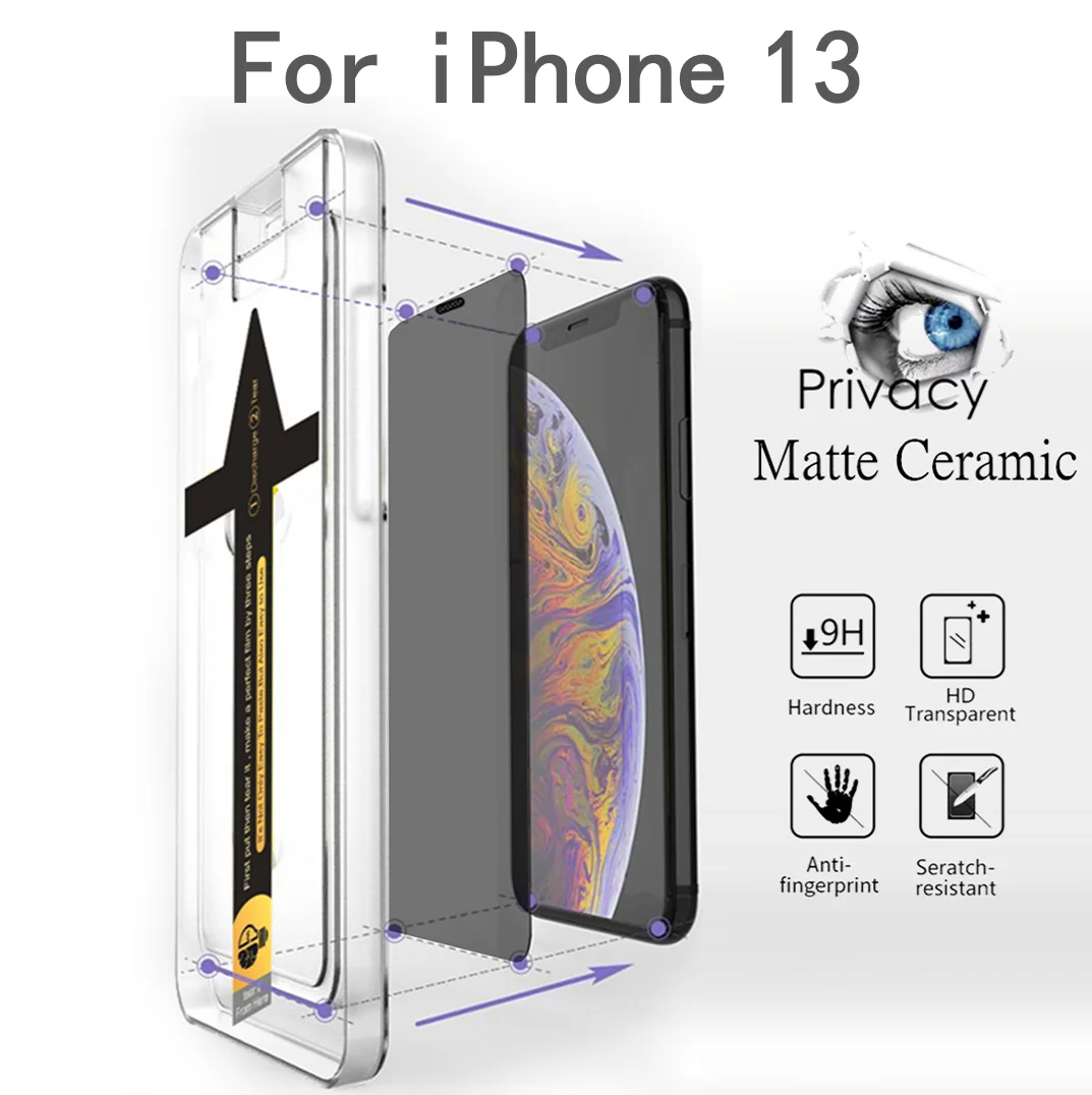 

Взрывобезопасное Защитное стекло для iPhone 13 с установочным комплектом
