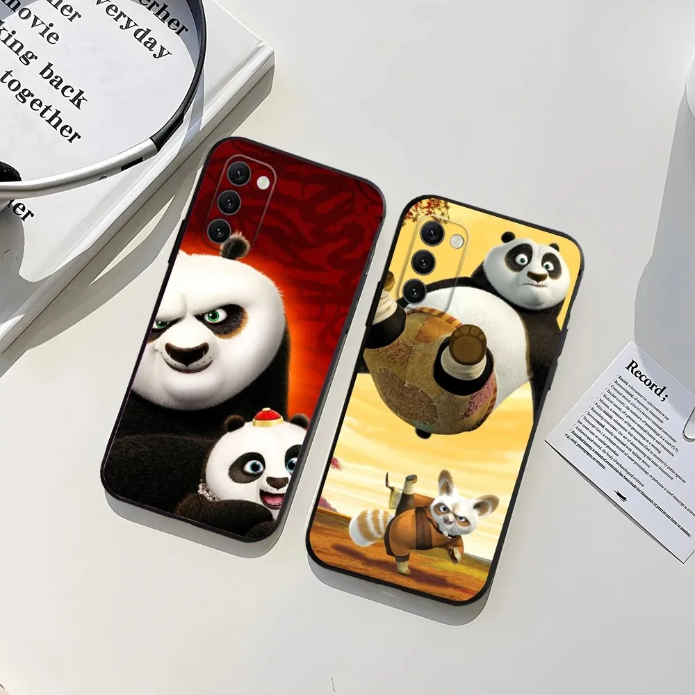 Чехол для телефона K-Kung Fu Samsung Galaxy A13 A21s A22 A31 A32 A52 A53 A71 A80 A91 P-Panda Soft Black Shell