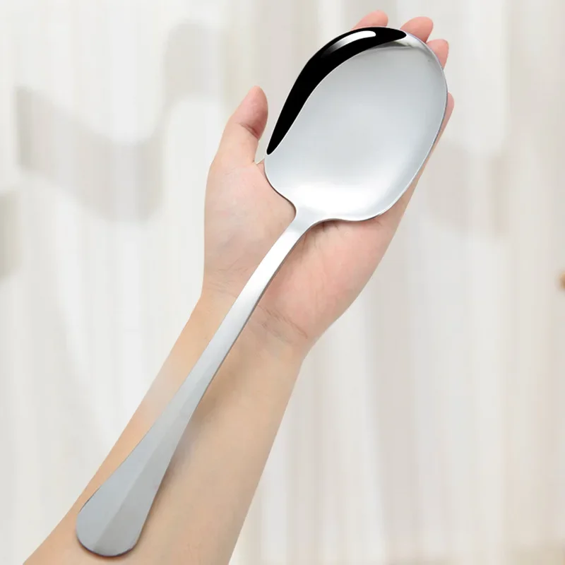 1 шт. обеденное блюдо общественная ложка суп ресторан большая из нержавеющей