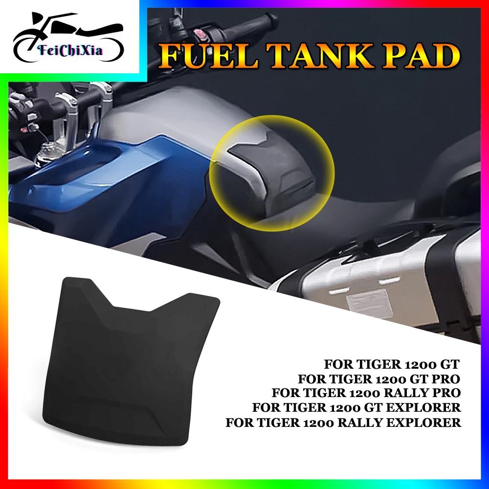 

For Tiger 1200 GT Pro 1200 Rally Pro 1200 GT Explorer 1200 Rally Explorer Motorcycle Accessories Fuel Tank Sticker Rubber Pad