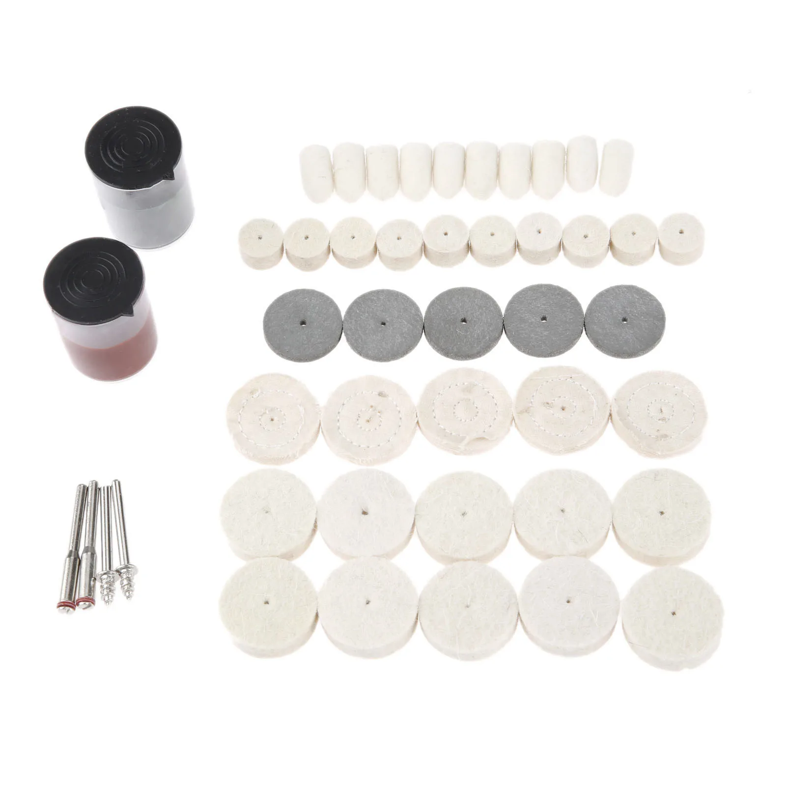 

DRELD 46Pcs Dremel Accessories Polishing Buffing Burr Wheel Kit for Metal Surface Grinding Polishing Pad for Drill Rotary Tools