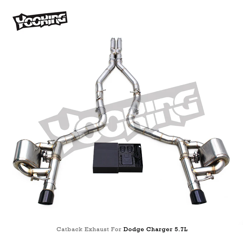 Улучшенная звуковая система YK Catback для Dodge ChargerChallenger V8 5.7L 2009-2014, глушитель из нержавеющей стали, выхлопная система с электронным управлением клапанами. (art.: 3920db13ebcd9) - 3920db13ebcd9