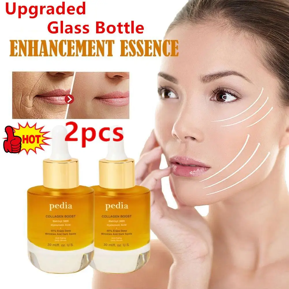 

2X Upgraded Pedia Advanced Collagen Boost Anti Aging Serum Collagen Restoration Essence Brightening Facial Skin Anti Aging 30ml