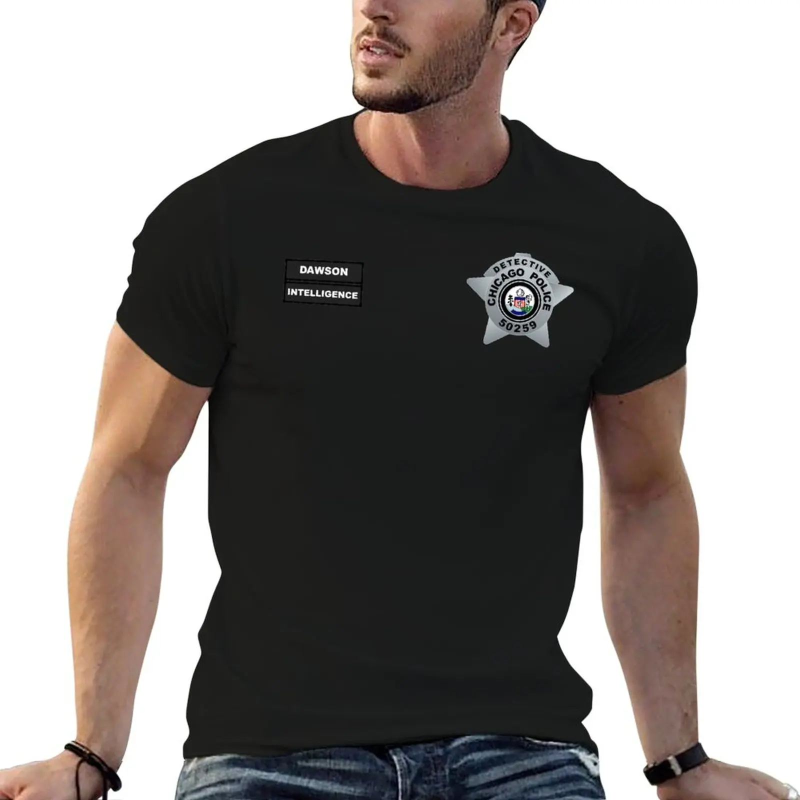 CHICAGO P.D - ДЕТЕКТИВНАЯ АНТОНИО DAWSON INTELLIGENCE BADGE VEST Футболка рубашки футболки с