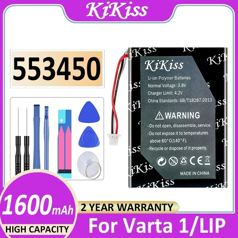 Аккумулятор KiKiss 553450 1600 мАч для Varta 1/LIP цифровой батареи Varta1