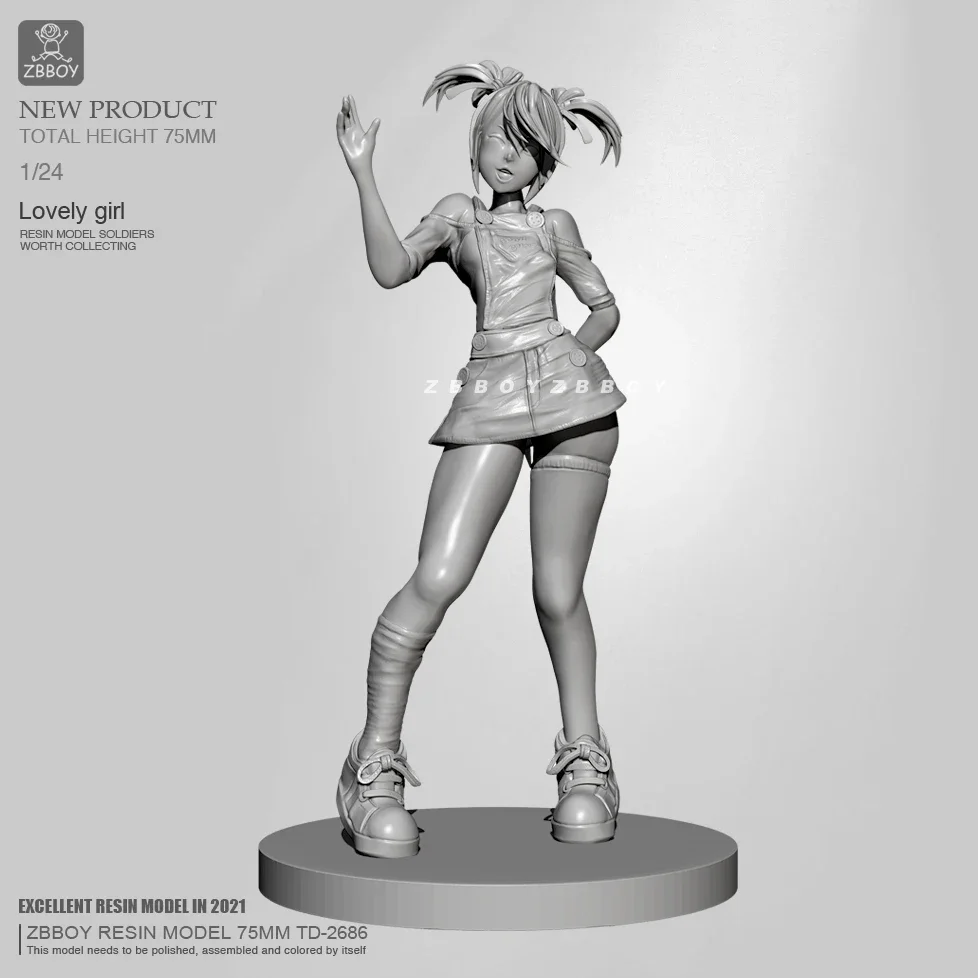 H75 мм Смола модельные наборы DIY фигурка самосборка