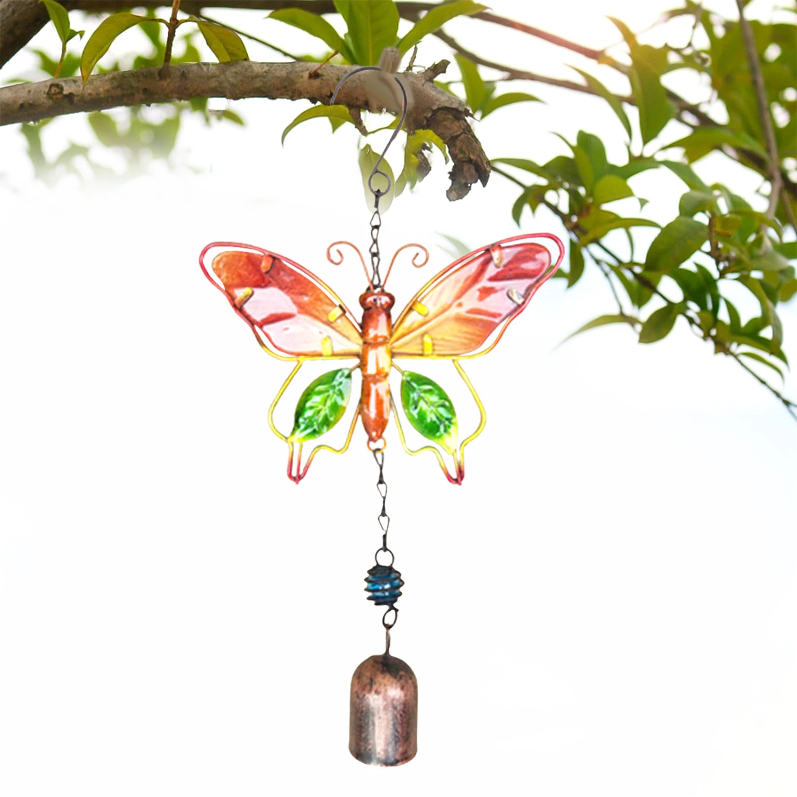 Садовые ветряные колокольчики с бабочками музыкальные садовые подарки для мамы
