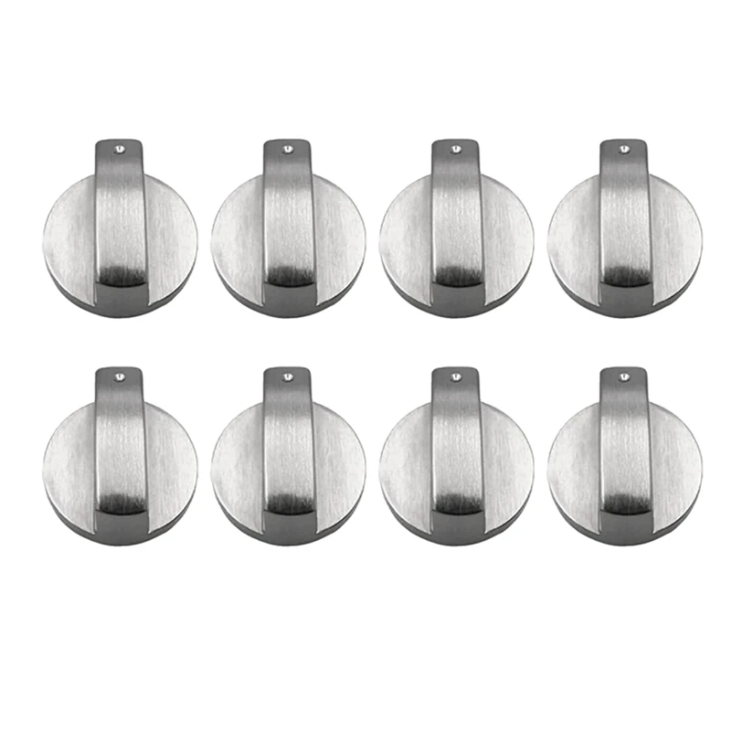 

Practical 8Pcs Cooker Knobs,6Mm Gas Stove Knobs Stove Replacement Metal Knobs Accessories For Kitchen Gas Oven Knobs