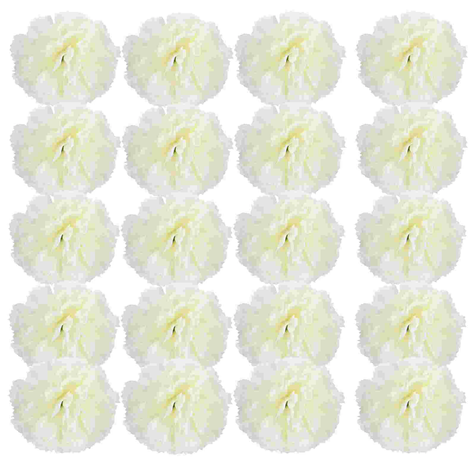 20 шт. гвоздика цветок голова DIY шелковые украшения ложные для свадебного торта