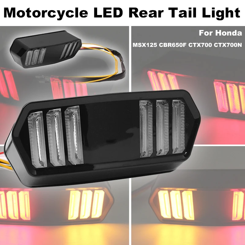 Светодиодный задний фонарь для мотоцикла указатель поворота ходовой тормозной