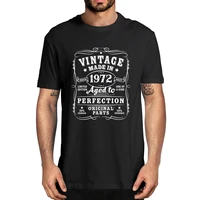 100 cotton vintage made in 1972 vintage 50th birthday decorations mens novelty t shirt women casual streetwear soft tee