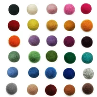 100pcs wool ball rainbow ball hair accessories earring accessories christmas ornament colorful wool felt ball toddler toys