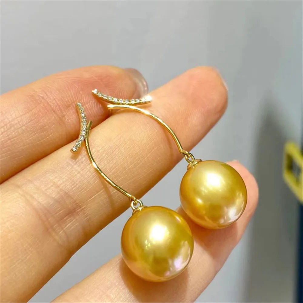 

DIY Pearl Accessories 925 Silver Ear Nail Empty Holder Fashion Pearl Eardrop Holder Suitable for Mounting 8-12mm Beads