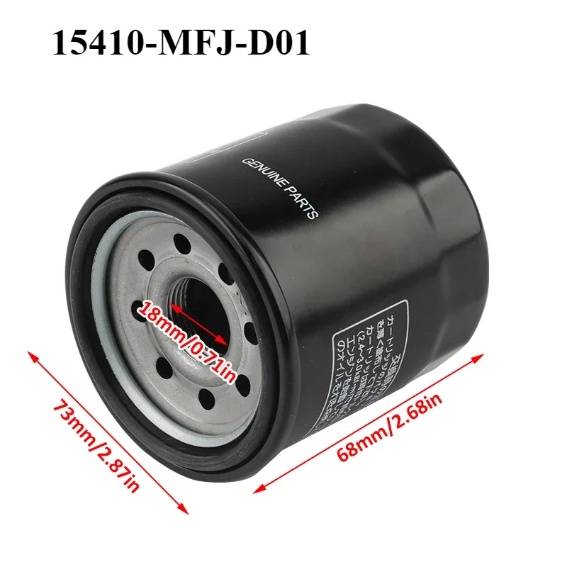 Масляный фильтр 15410-MFJ-D01 для мотоцикла HONDA Fit 2013 - 2020 CBR500R CB500F CB500X CB650F CBR650F CBR650R CB650R 2018
