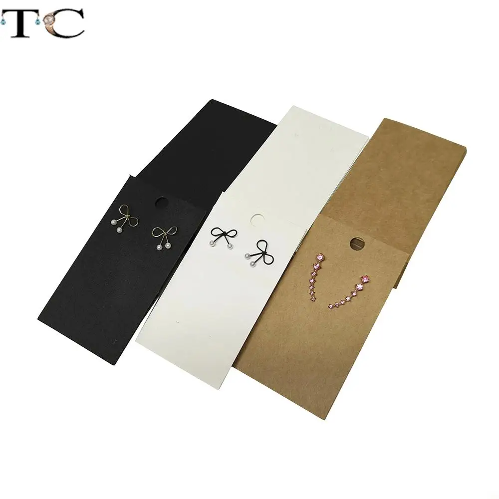 Подвеска для ушей из крафт-бумаги бирка ювелирных изделий витрина карточка