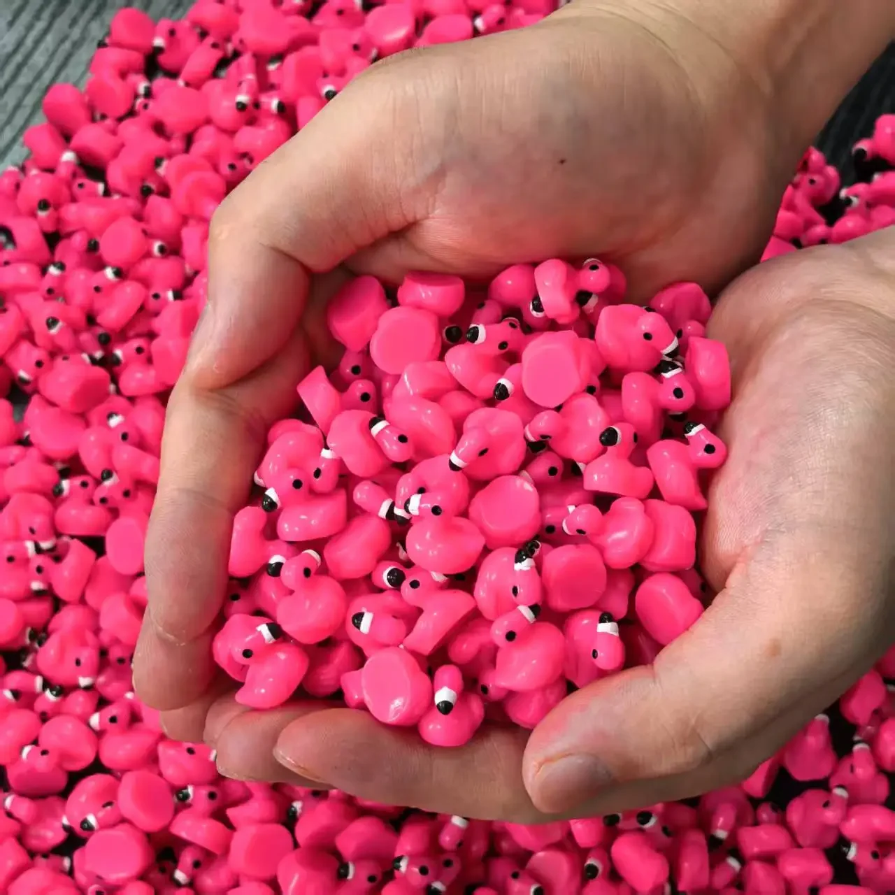 

100/50Pc Mini Resin Flamingo Ducks Flamingo Tiny Ducks for Cake Topper Garden Dollhouse Landscape Aquarium Ornaments DIY Crafts