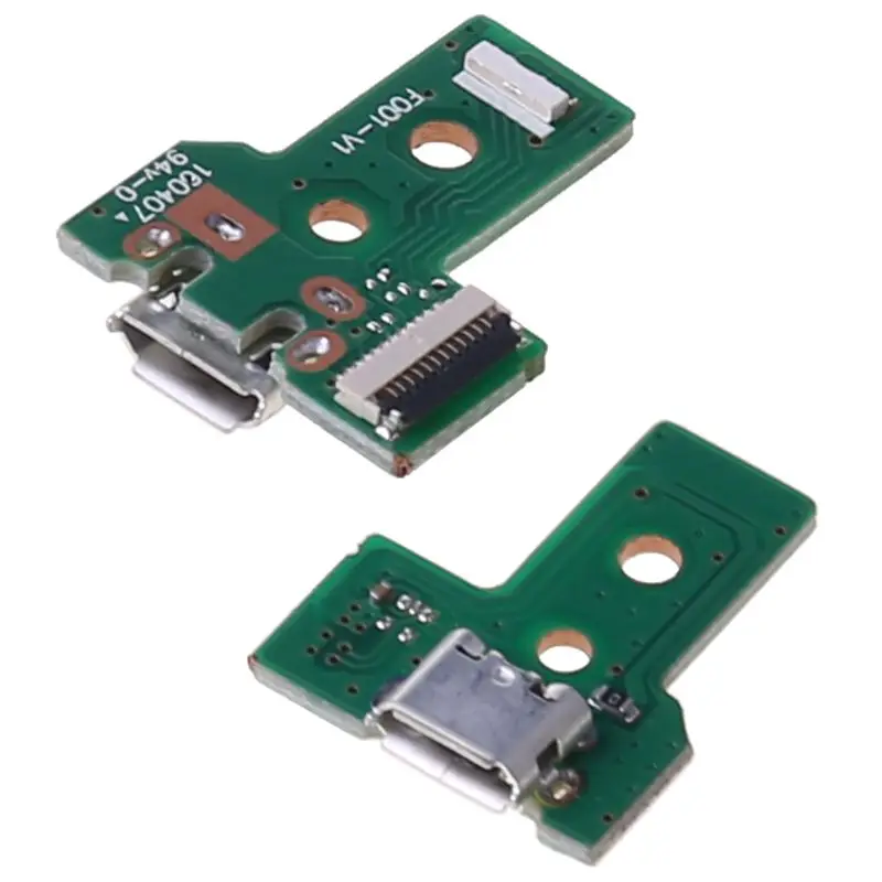 Фото Для контроллера PS4, плата зарядки Micro USB, порт, разъем, док-станция, 12 контактов, JDS 001 011 030 040 050 055, соединительный кабель №4