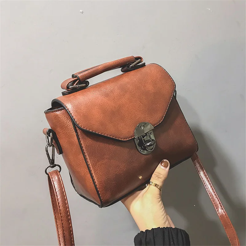 

Vintage PU Leather Shoulder Bags for Women Crossbody Bag Purse Small Handbags