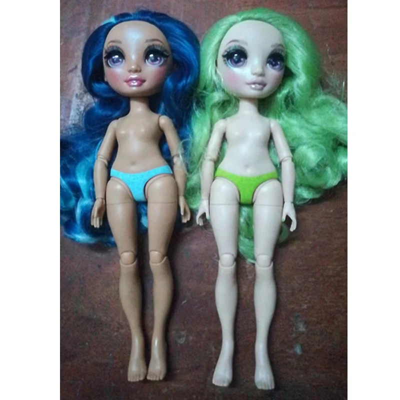 Ограниченная поставка 1/6 кукольный набор радужные волосы с оригинальной одеждой