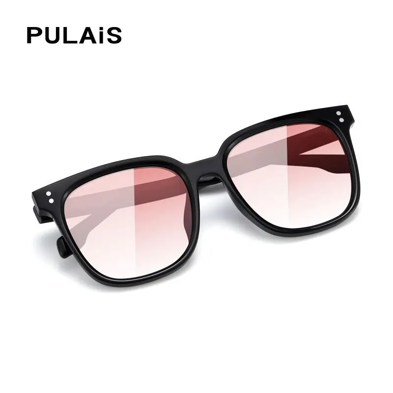 

Pulais Cat-Eye Sunglasses Overszie Gradual Trendy Polarized UV400 Outdoor Sun Glasses For Summer Vocation