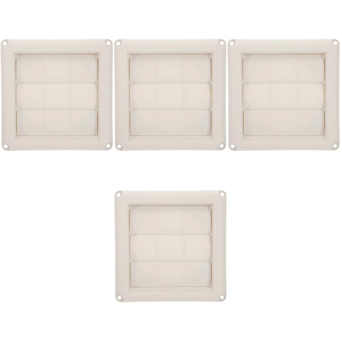 

4pcs Dryer Vent Cover 4 Inch External Wall Air Vent Louvered Vent Exhaust Caps