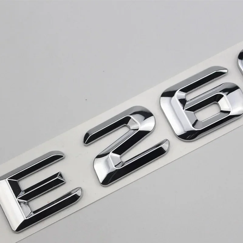 3d хромированные буквы на багажник автомобиля для Mercedes Benz E400 E450 E200 E220 E230 E250 E260 E300 E320