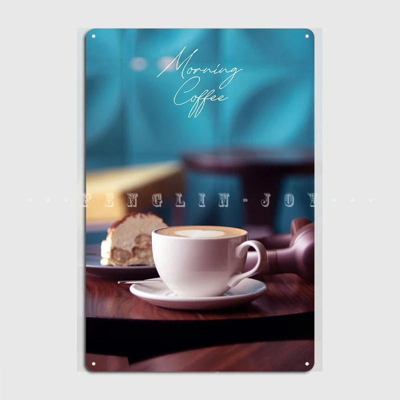 

Металлический знак Morning Coffee для оформления стен