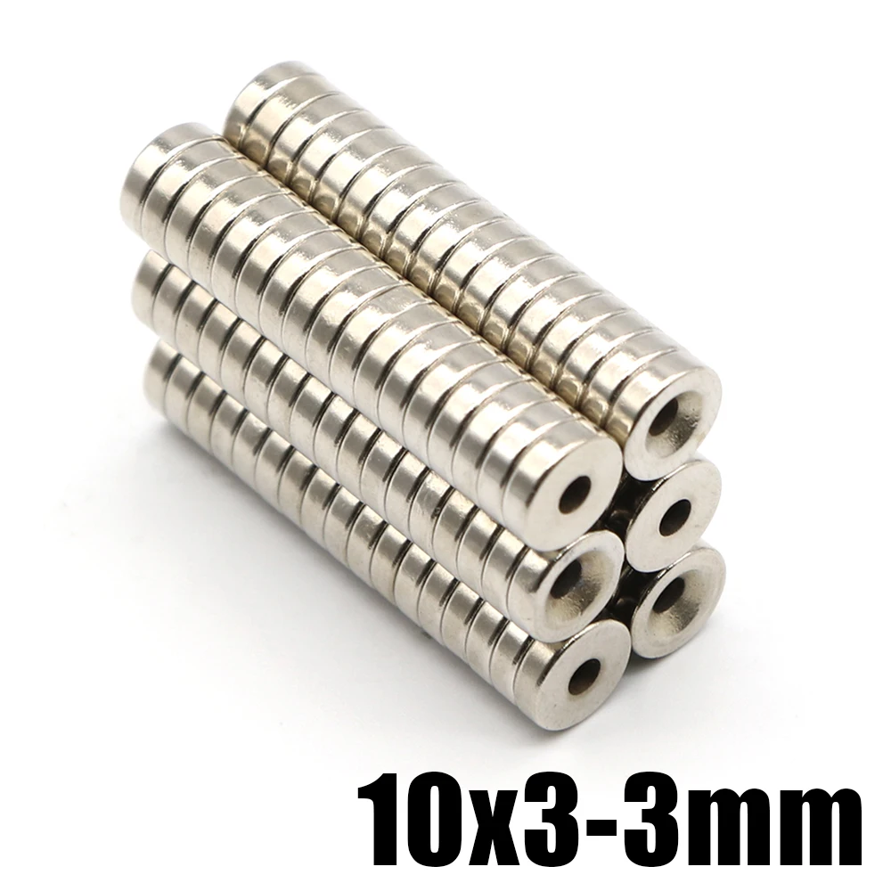 

10-100 Pcs 10x3-3 Neodymium Magnet Permanent NdFeB Super Strong Powerful Magnets For Acoustic Field Electronics Magnet Balls