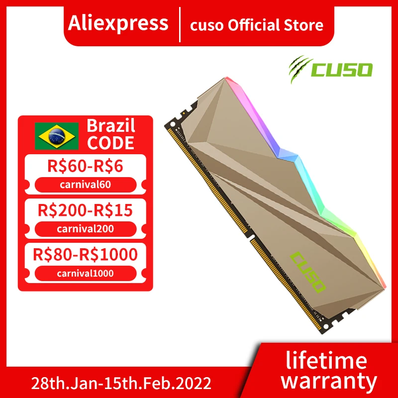 Оперативная память CUSO DDR4, 8 Гбит/с, 3200 МГц, 3600 МГц - 200 лучших товаров с Али