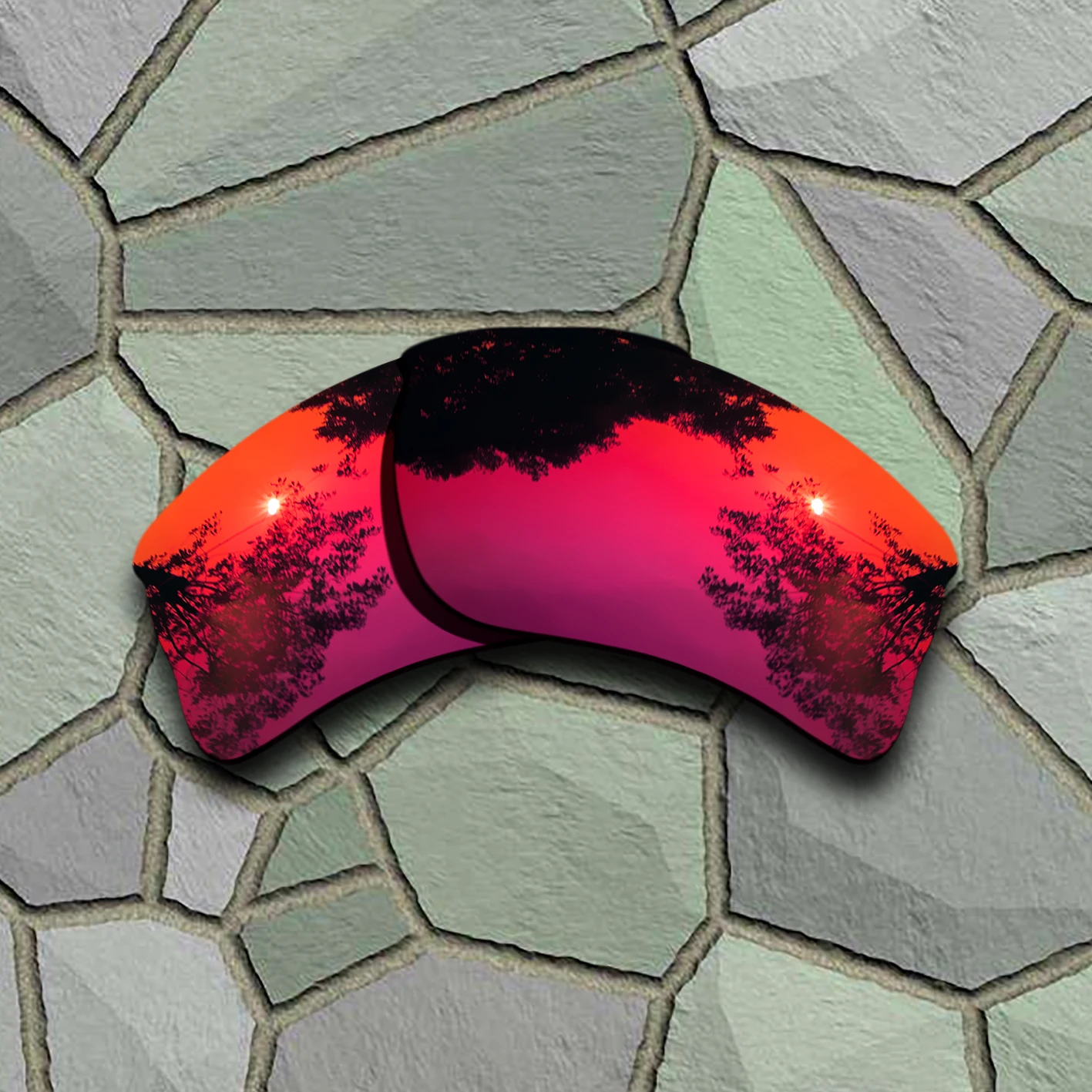 Violet Red Sunglasses Polarized Replacement Lenses for Oakle