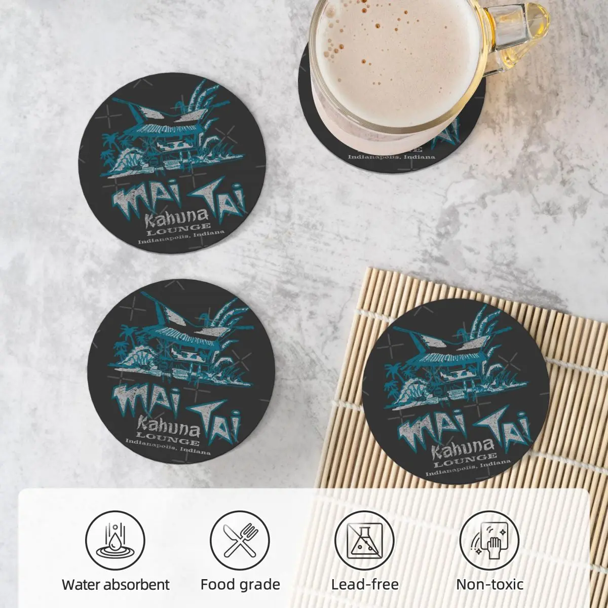 Kahuna Lounge — Mai Tai Indianapolis в керамических подставках принадлежности для кухонного