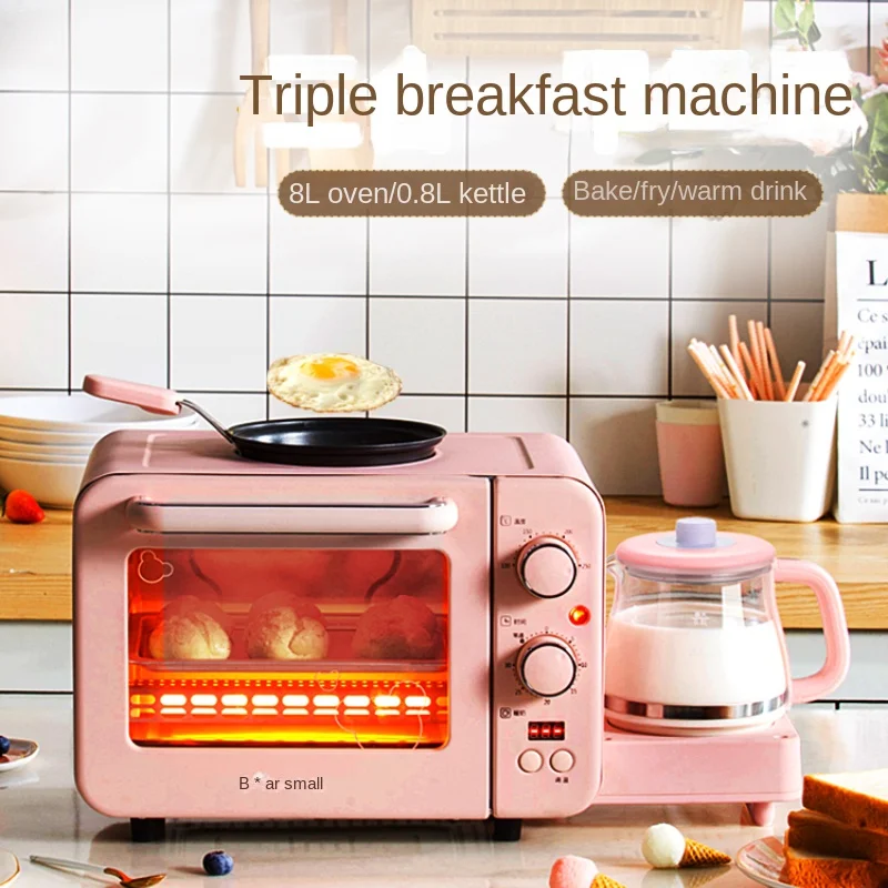 

Breakfast machine multi-function electric oven toaster electric kettle toaster three-in-one breakfast artifact household