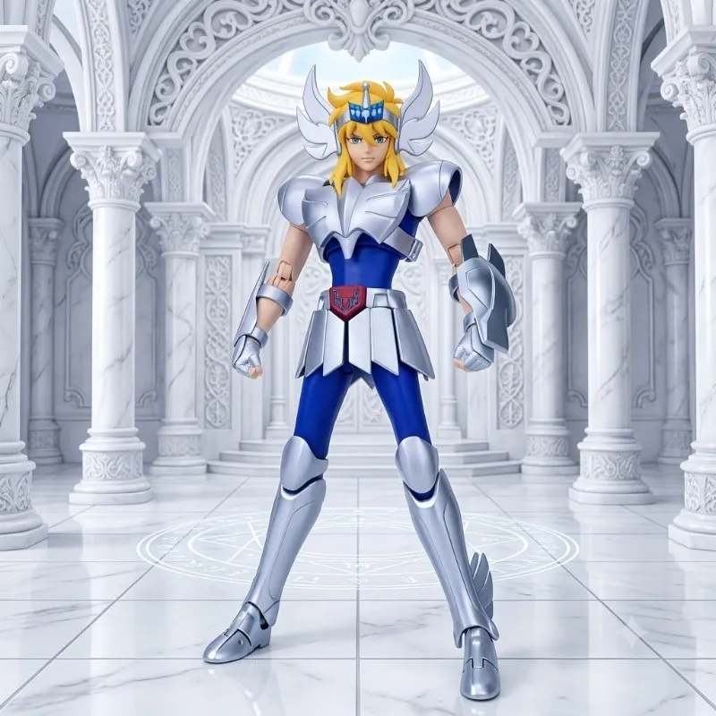 Фото Сборная фигурка-игрушка Saint Seiya GT Cygnus Hyoga Helmet V1 Myth Cloth EX, 20-летний юбилей, металлическая броня, коллекционный подарок №4