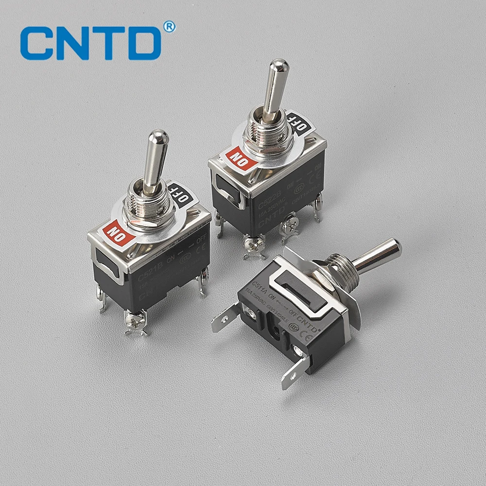 Переключатель CNTD C5 самоблокирующийся, 15 А 250 В переменного тока, однополюсный двухполюсный переключатель с непромокаемой крышкой