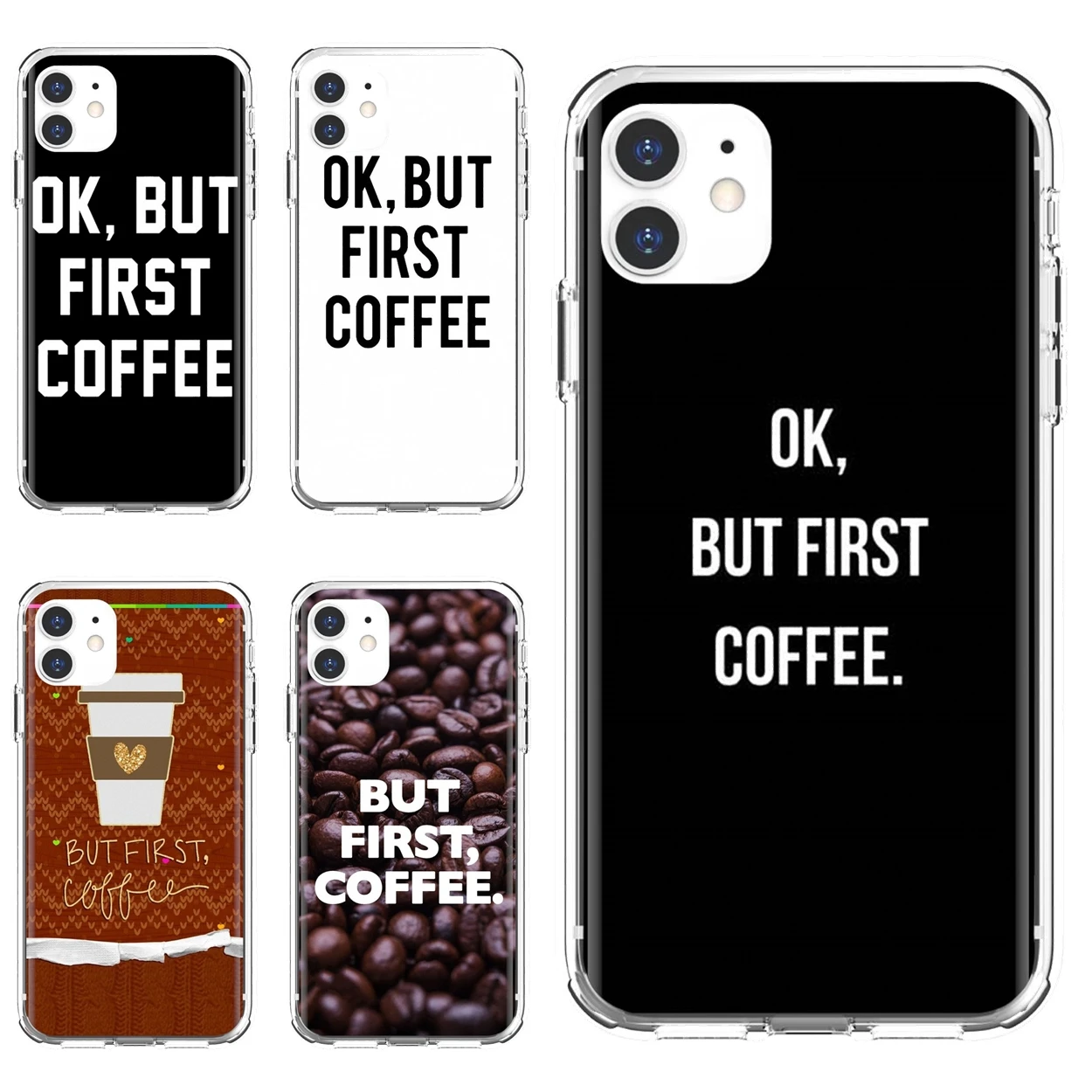 Силиконовый чехол ok-but-first-coffee для Xiaomi Redmi Note 10 10s 3S 4 4X 5 6 6A 7 8 8T 7A 9 9T 9s 9C 9A Pro |