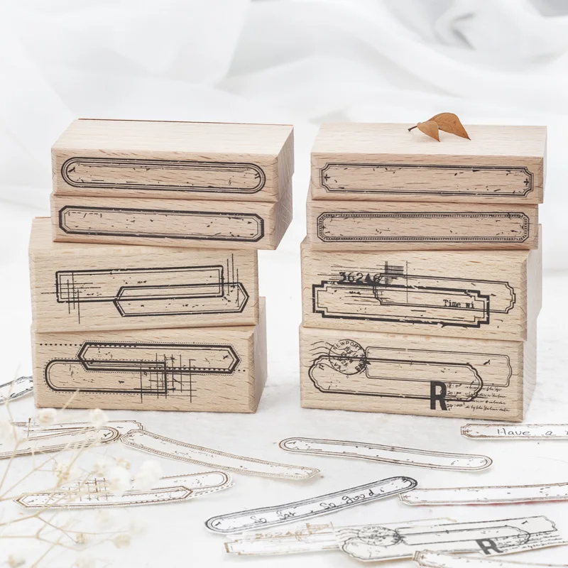 

Series Stamp Stationery 6pakcs/lot 8pakcs/lot Scrapbooking Rubber Stamps Stamp Standard Border Wooden Stamp
