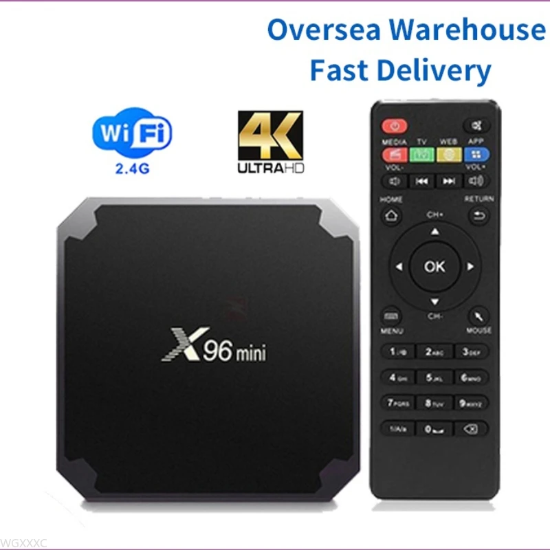 

ТВ-приставка X96 mini Smart Android 9.0 Amlogic S905W ТВ-приставка 2 Гб 16 Гб X96mini телеприставка 2,4 ГГц Wi-Fi HD 4K Интеллектуальный медиаплеер