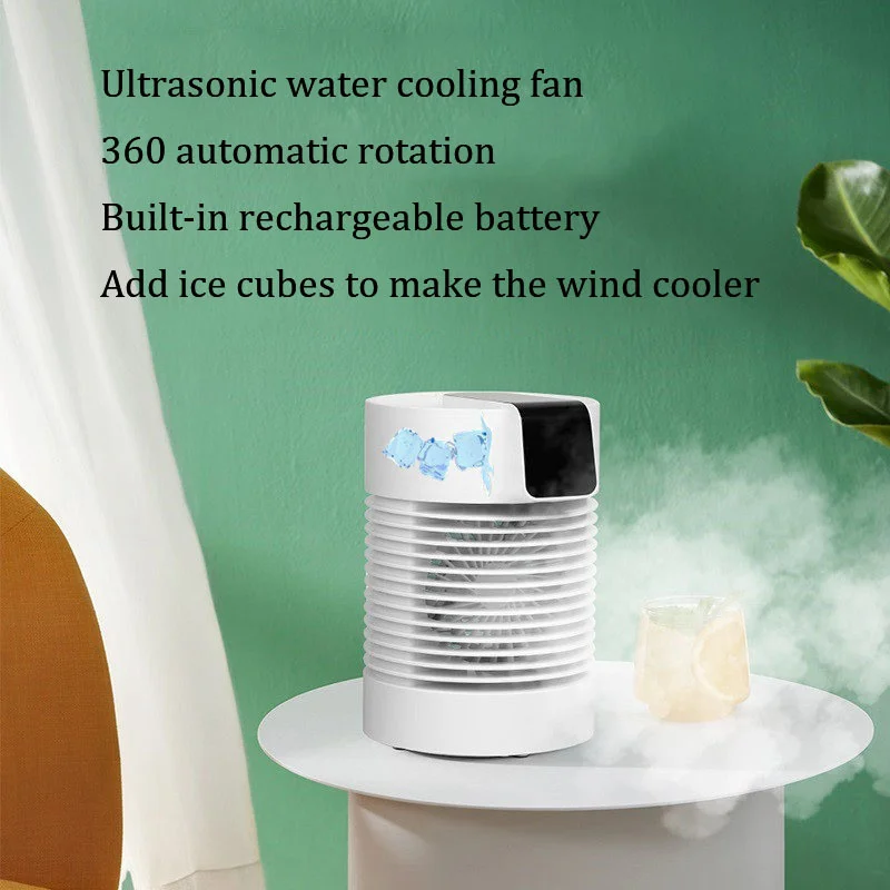 

Car Air Conditioner USB Mini Water Cooling Fan Rechargeable Ultrasonic Three-speed Air Cooler Car Air Humidifier